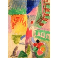 Astra(also known as Study for "The Football Players of Cardiff") Painting Reproduction
