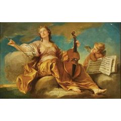 Allegory of Music Painting Reproduction