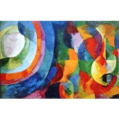 Circular Forms, Sun, Moon(also known as Sun and Moon, Simultaneous No.1) Painting Reproduction