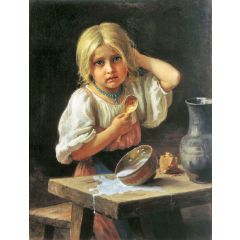 Peasant Girl Painting Reproduction