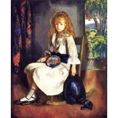 Anne in White Painting Reproduction