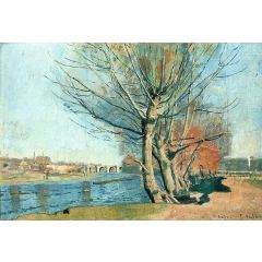 On the Banks of the Manzanares Painting Reproduction