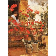 Geraniums Painting Reproduction