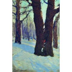Oak Trees Painting Reproduction