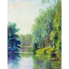 Lake Painting Reproduction
