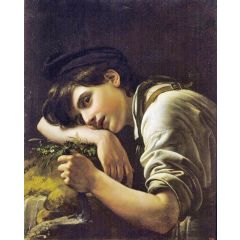 A Young Gardener Painting Reproduction