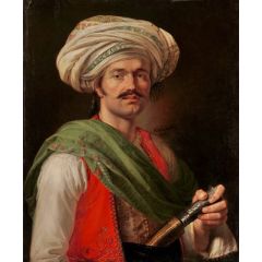 Portrait of Mameluke, said to be Roustam Raza Painting Reproduction