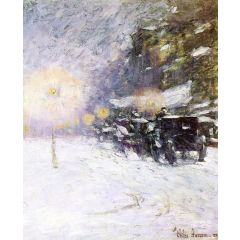 Winter Midnight Painting Reproduction