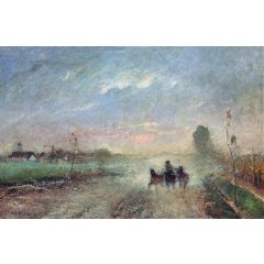 Dusty Country Road Painting Reproduction