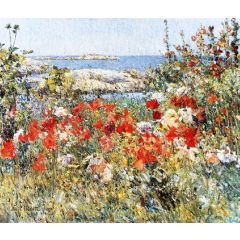 Celia thaxter’s Garden, Isles of Shoals, Maine Painting Reproduction