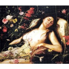 The Sacrifice of Flowers Painting Reproduction