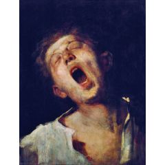 Yawning Apprentice Painting Reproduction