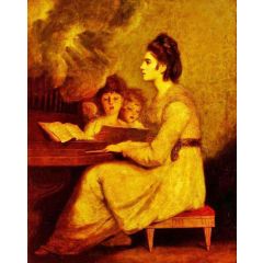 Elizabeth Linley, Mrs Richard Brinsley Sheridan as Saint Cecilia Painting Reproduction