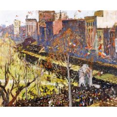 Victory Parade, Boston, April 25, 1919 Painting Reproduction