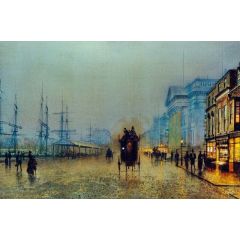 Liverpool Docks Painting Reproduction