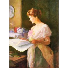 Morning News Painting Reproduction