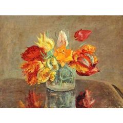 Flower Study Painting Reproduction
