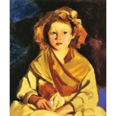 Sissy in Yellow Painting Reproduction
