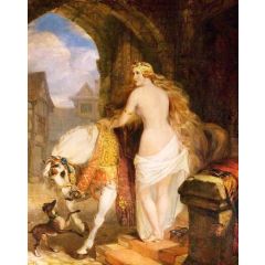 Lady Godiva Painting Reproduction