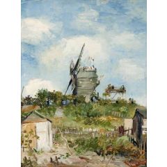 The Blute-Fin Windmill, Montmartre Painting Reproduction