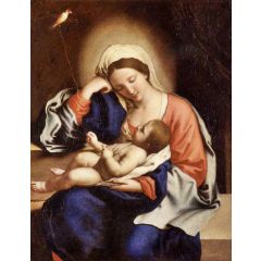 The Madonna and Christ Child Painting Reproduction