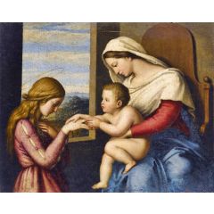 The Mystic Marriage of Saint Catherine Painting Reproduction