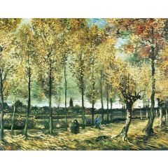 Lane with Poplars Painting Reproduction