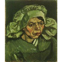 Head of a Peasant Woman Painting Reproduction