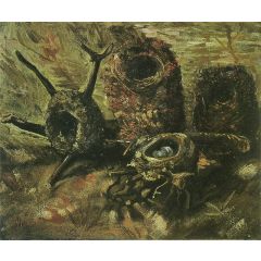 Still Life with Birds’ Nests Painting Reproduction