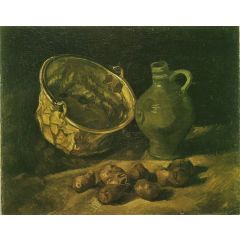 Still Life with Brass Cauldron Painting Reproduction
