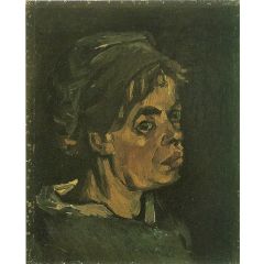 Head of a Woman Painting Reproduction