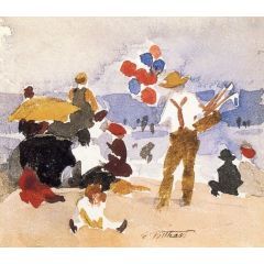 Beach Scene Painting Reproduction