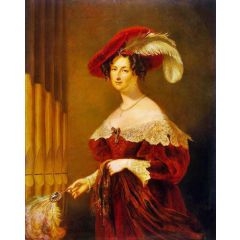 Portrait of Elzbieta Branicka-Woroncow Painting Reproduction