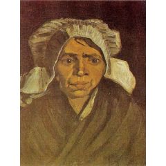 Peasant Woman Head Painting Reproduction
