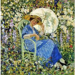 In the Garden, Giverny Painting Reproduction