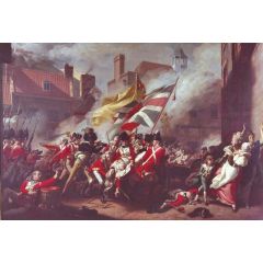 The Death of Major Pierson, 6 January 1781 Painting Reproduction