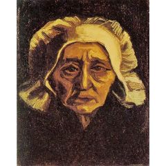 Head of a Peasant Woman Painting Reproduction