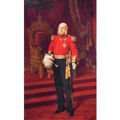 Colonel Sir Francis Brockman Morley, KCB, Chairman of the Middlesex County Sessions Painting Reproduction