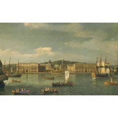 A View of Greenwich from the River Painting Reproduction