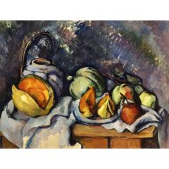 Still Life with Fruit and a Pot of Ginger Painting Reproduction