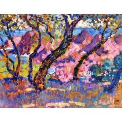 In the Shade of the Pines, study Painting Reproduction