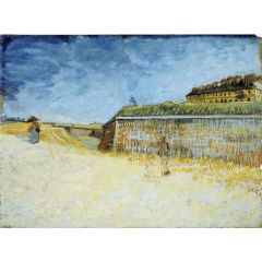 The Fortifications of Paris with Houses Painting Reproduction