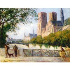 Notre Dame, Paris Painting Reproduction