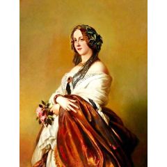 Lady Harriet Elizabeth Georgiana Howard, Duchess of Sutherland (after Franz Xaver Winterhalter) Painting Reproduction
