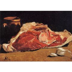 Still Life with Meat Painting Reproduction