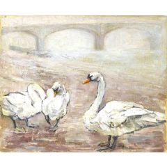 Swans Painting Reproduction
