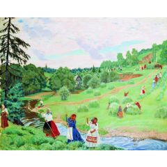 Haymaking Painting Reproduction