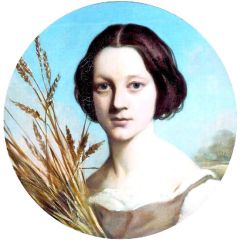 A Gleaner Painting Reproduction