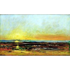 Sunset on the Sea Coast Painting Reproduction