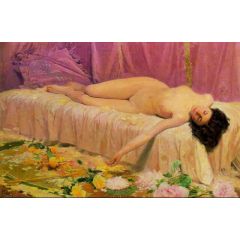 Flor deshecha Painting Reproduction